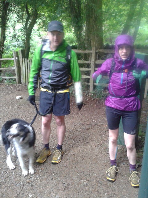 Cofa, Robin and Zoe ready to set off on leg 4
