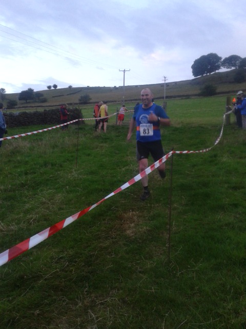 Dez into the finish funnel at Cracken Edge