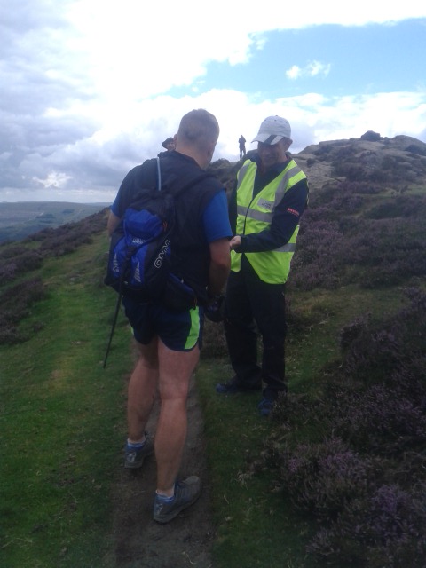 Jud at the Win Hill summit check point