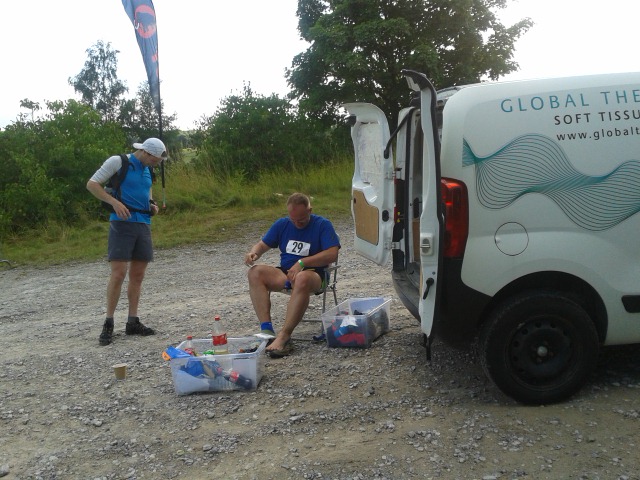 Tim with Jud at Bradwell