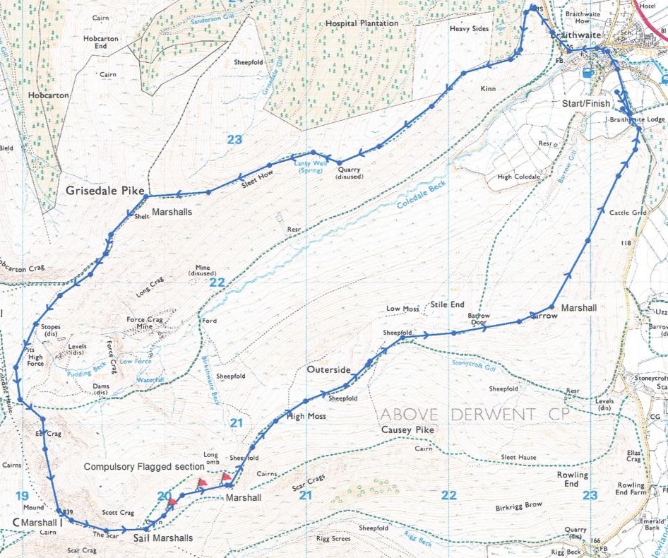 coledale-race-route