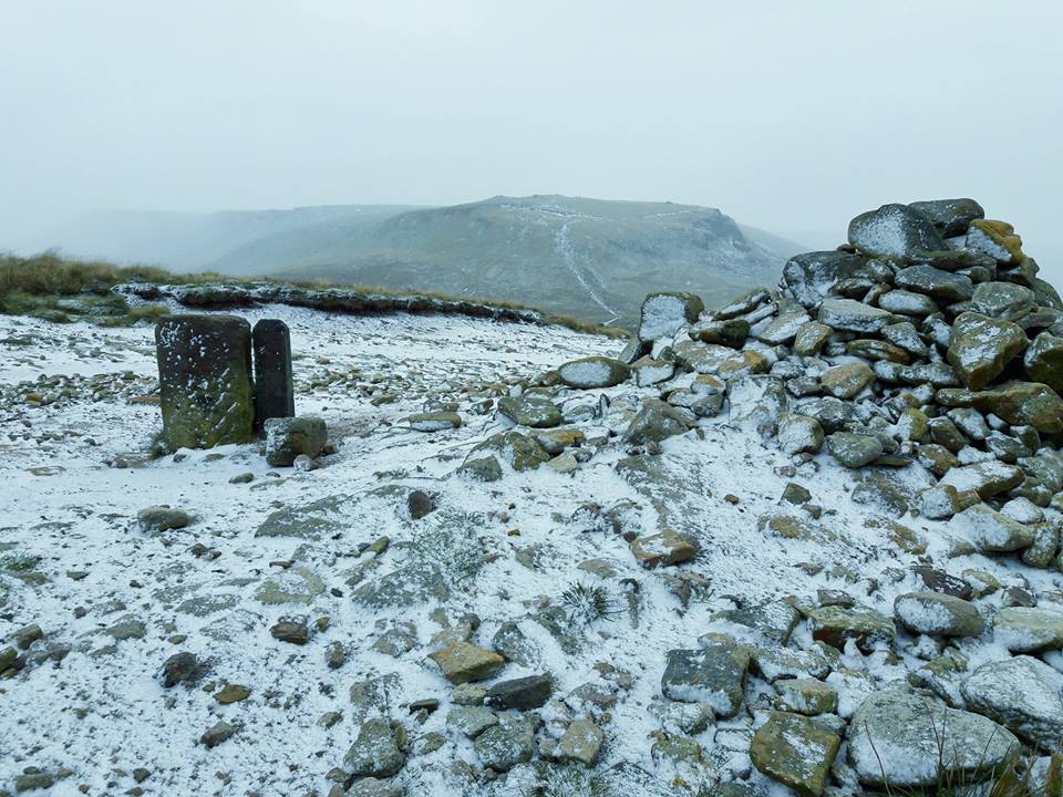 snow on hills